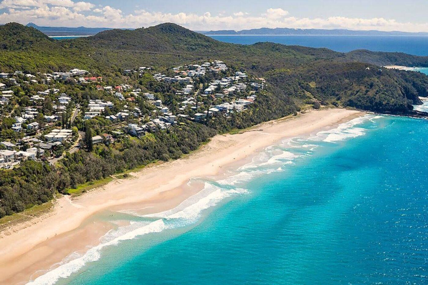 Turquoise water and sand at Sunshine Beach, Noosa